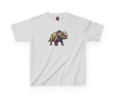 T-Shirt graphique Triceratops coloré