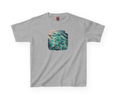 Gray T-Shirt with Abstract Design