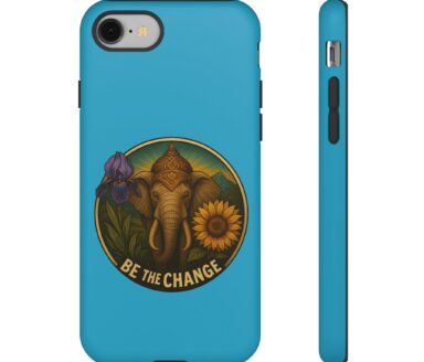 Elephant Phone Case with Floral Design