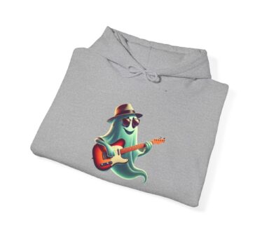 Ghost Playing Guitar Hoodie