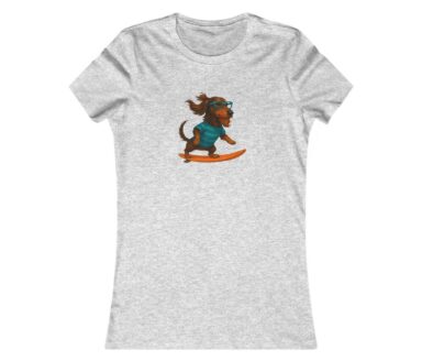 Dog Surfing T-Shirt Design
