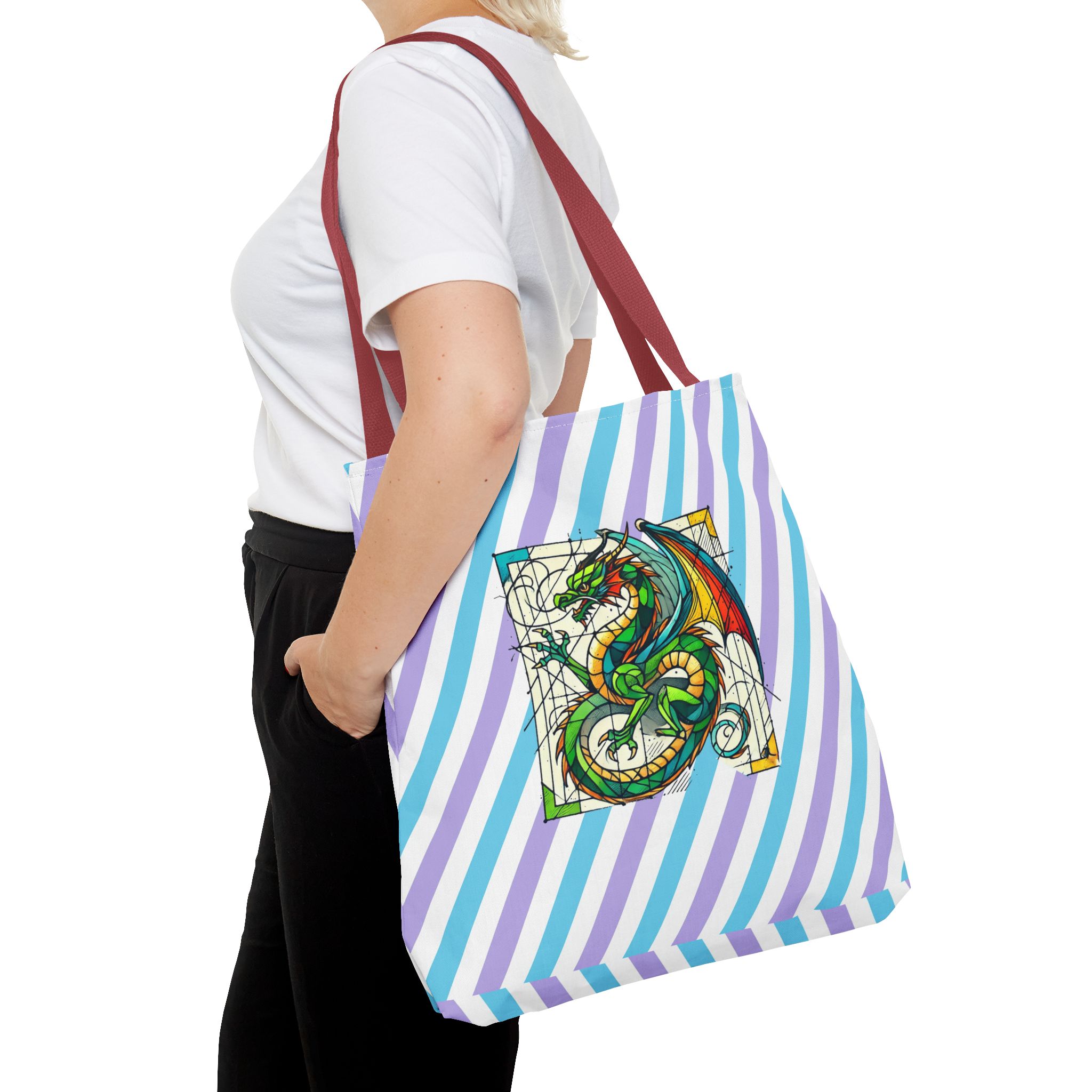 Dragon Tote bag – Medieval purse – Fantasy Dragon tote bag medieval print - Image 12