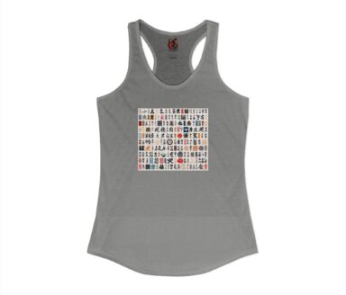 Gray Tank Top with Graphic Design