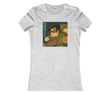 Graphic T-Shirt with Samurai Design