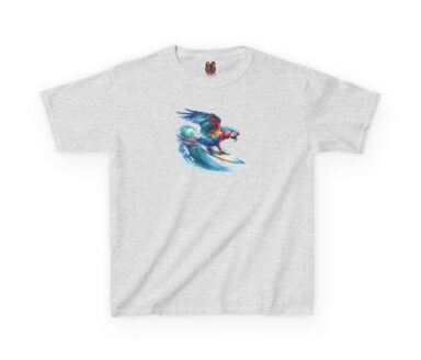 Graphic T-Shirt with Parrot Design