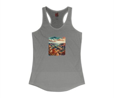 Gray Tank Top with Grand Canyon Design