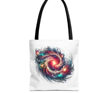 Colorful Abstract Swirl Tote Bag
