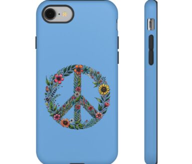 Floral Peace Sign Phone Case