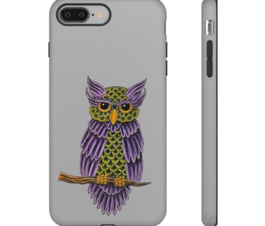 Diseño de funda de teléfono de búho
