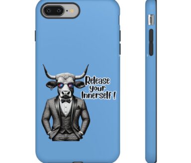 Bull Illustration on Phone Case