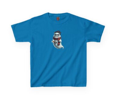 Blue T-shirt with Ghost Design