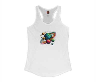 Colorful Space-Themed Tank Top