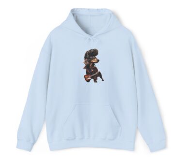 Sweat à capuche bleu clair avec graphisme