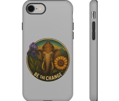 Elephant Phone Case with Floral Design