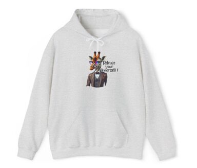 Grijze hoodie met grafisch ontwerp