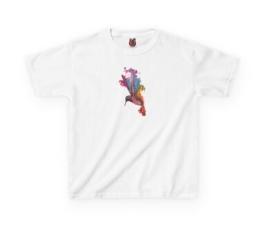 Colibri coloré Graphic on White T-Shirt
