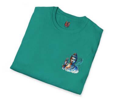 Teal T-Shirt with Buddha Design