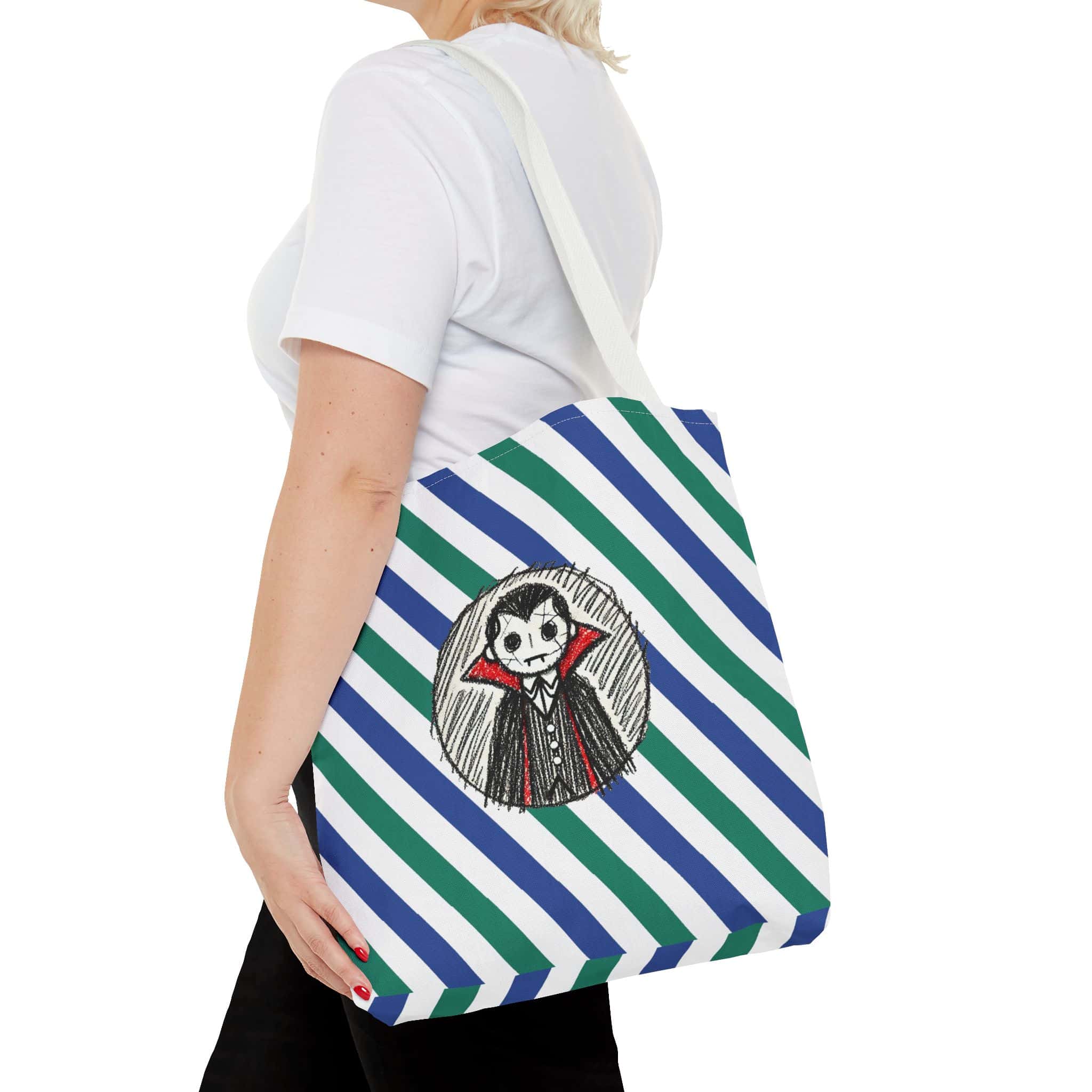 Dracula Tote bag – Vampire purse – Gothic handbag vampire print - Image 16