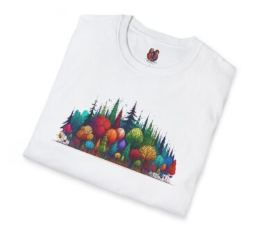 Colorful Tree Design T-Shirt