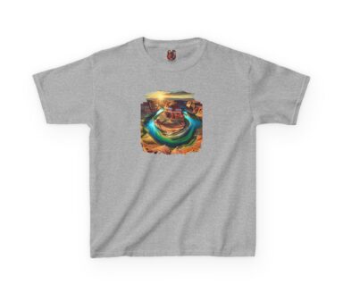 Gray T-Shirt with Graphic Design