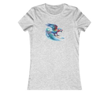 Graphic T-Shirt with Parrot Design