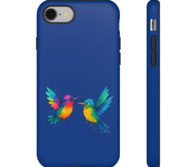 Funda de teléfono de pájaro colorido