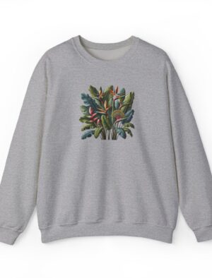 Flowers sweatshirt  nature graphic sweater vintage clothing botanical design  ethical cotton