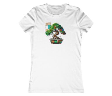 Camiseta gráfica de árbol bonsai