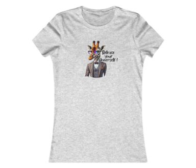 T-shirt graphique avec motif girafe