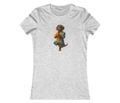 T-shirt Personnage de chien en tenue traditionnelle