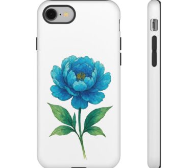 Blue Peony Phone Case