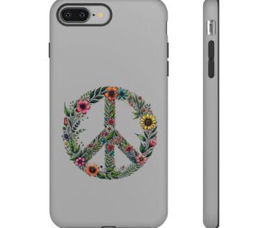 Floral Peace Sign Phone Case