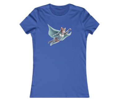 Cat in Superhero Costume T-Shirt