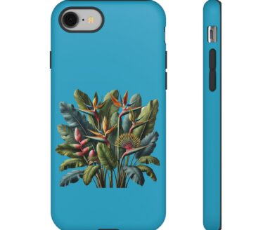 Diseño de funda de teléfono tropical