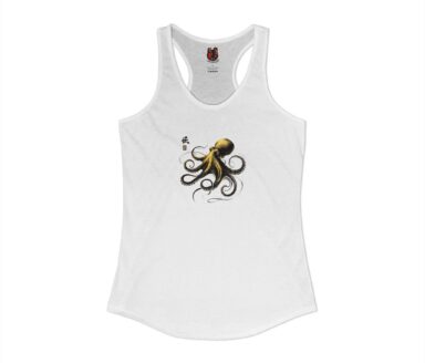 Débardeur blanc avec motif de pieuvre
