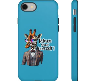 Giraffe Phone Case with Text