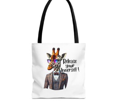 Ilustración de Jirafa en Bolsa de Tela