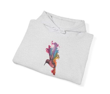 Sudadera con capucha gráfica de colibrí