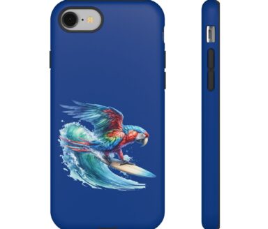 Parrot Surfing Phone Case