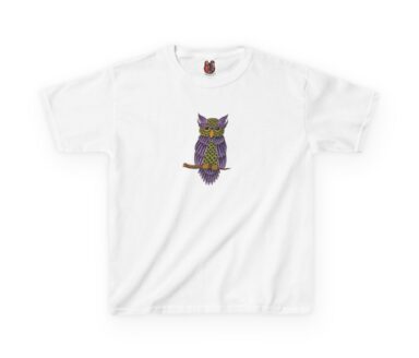 Colorful Owl Graphic T-Shirt