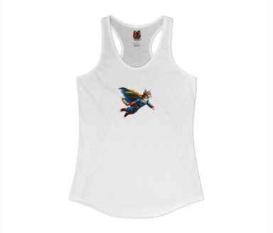 Camiseta Blanca con Diseño de Superhéroe