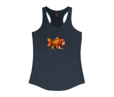 Tanktop met visprint
