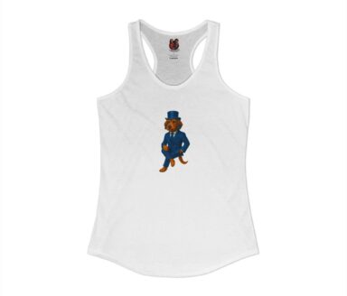 Diseño de camiseta sin mangas "Perro Elegante"