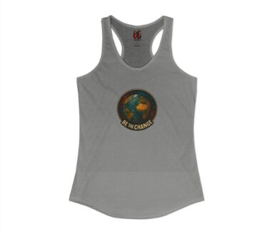 Débardeur gris avec motif de la terre