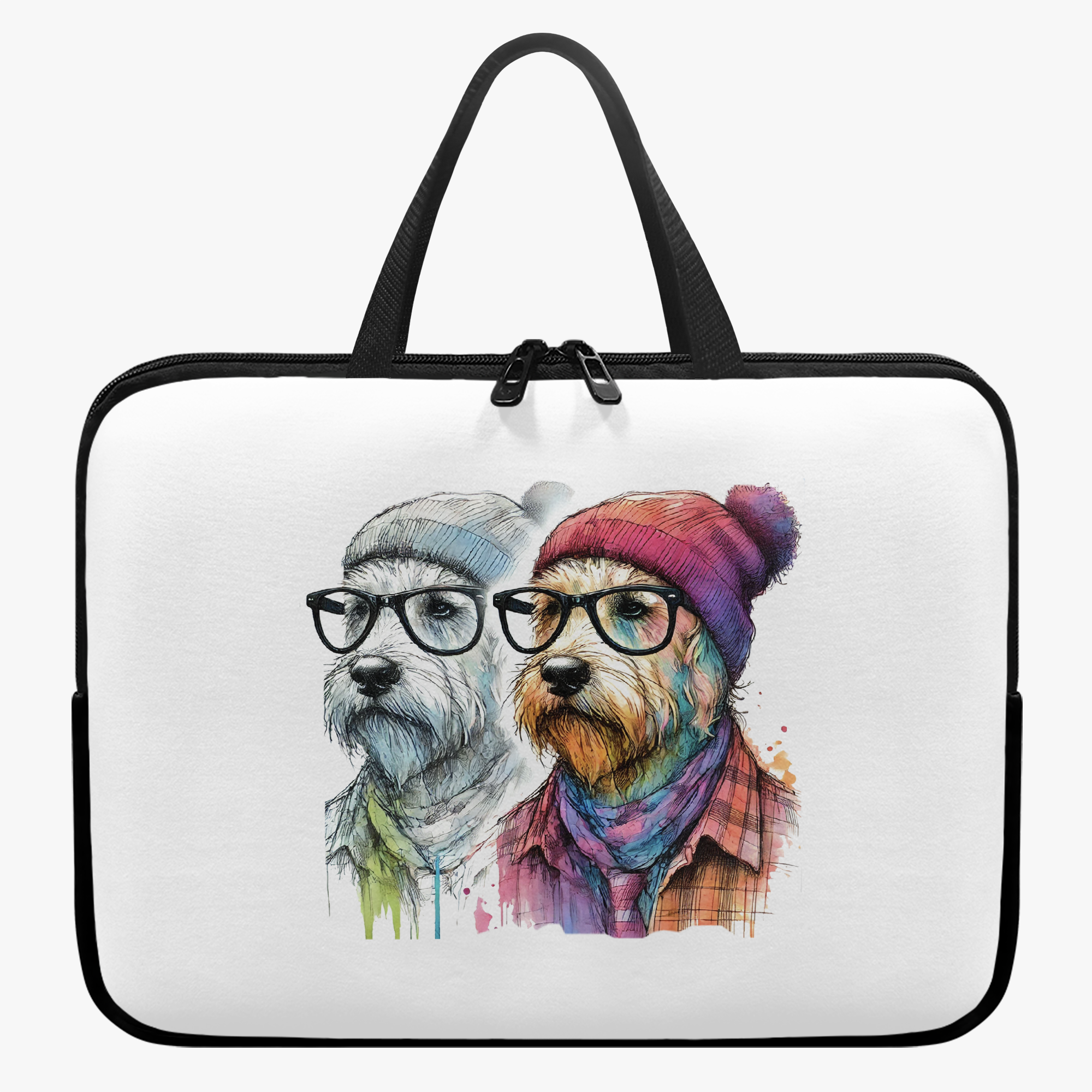 Computer sleeve Dog Boho laptop cover gift macbook lover accessory pc sleeve macbook cute