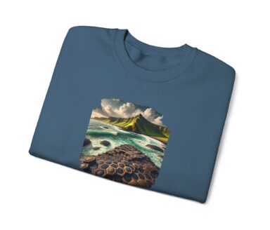 Ireland landscape sweatshirt with Gildan 18000 50/50 cotton-polyester